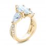 14k Yellow Gold Custom Marquise Diamond Engagement Ring