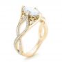 14k Yellow Gold 14k Yellow Gold Custom Marquise Diamond Engagement Ring - Three-Quarter View -  102731 - Thumbnail