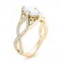 18k Yellow Gold 18k Yellow Gold Custom Marquise Diamond Engagement Ring - Three-Quarter View -  102731 - Thumbnail