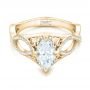 14k Yellow Gold 14k Yellow Gold Custom Marquise Diamond Engagement Ring - Flat View -  102731 - Thumbnail