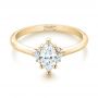 18k Yellow Gold 18k Yellow Gold Custom Marquise Diamond Engagement Ring - Flat View -  103477 - Thumbnail