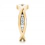 18k Yellow Gold 18k Yellow Gold Custom Marquise Diamond Engagement Ring - Side View -  100824 - Thumbnail