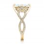 14k Yellow Gold 14k Yellow Gold Custom Marquise Diamond Engagement Ring - Side View -  102731 - Thumbnail