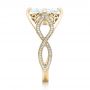 18k Yellow Gold 18k Yellow Gold Custom Marquise Diamond Engagement Ring - Side View -  102731 - Thumbnail