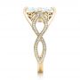 18k Yellow Gold 18k Yellow Gold Custom Marquise Diamond Engagement Ring - Side View -  102731 - Thumbnail