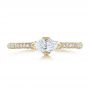 14k Yellow Gold 14k Yellow Gold Custom Marquise Diamond Engagement Ring - Top View -  100573 - Thumbnail
