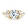 14k Yellow Gold 14k Yellow Gold Custom Marquise Diamond Engagement Ring - Top View -  100647 - Thumbnail