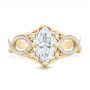 14k Yellow Gold 14k Yellow Gold Custom Marquise Diamond Engagement Ring - Top View -  102731 - Thumbnail
