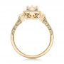 14k Yellow Gold 14k Yellow Gold Custom Marquise Diamond Halo Engagement Ring - Front View -  101998 - Thumbnail