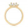 14k Yellow Gold 14k Yellow Gold Custom Marquise Diamond Halo Engagement Ring - Front View -  104783 - Thumbnail