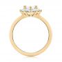 14k Yellow Gold 14k Yellow Gold Custom Marquise Diamond Halo Engagement Ring - Front View -  104783 - Thumbnail
