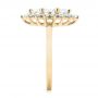 14k Yellow Gold 14k Yellow Gold Custom Marquise Diamond Halo Engagement Ring - Side View -  104783 - Thumbnail