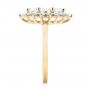 14k Yellow Gold 14k Yellow Gold Custom Marquise Diamond Halo Engagement Ring - Side View -  104783 - Thumbnail