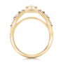 14k Yellow Gold And 18K Gold 14k Yellow Gold And 18K Gold Custom Marquise Diamond Two-tone Engagement Ring - Front View -  101258 - Thumbnail