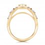 14k Yellow Gold And 18K Gold 14k Yellow Gold And 18K Gold Custom Marquise Diamond Two-tone Engagement Ring - Front View -  101258 - Thumbnail