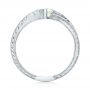  Platinum Platinum Custom Marquise Yellow And White Diamond Engagement Ring - Front View -  103391 - Thumbnail