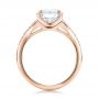 14k Rose Gold 14k Rose Gold Custom Micro-pave Diamond Engagement Ring - Front View -  100571 - Thumbnail