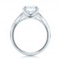 18k White Gold 18k White Gold Custom Micro-pave Diamond Engagement Ring - Front View -  100571 - Thumbnail