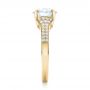 14k Yellow Gold 14k Yellow Gold Custom Micro-pave Diamond Engagement Ring - Side View -  100571 - Thumbnail