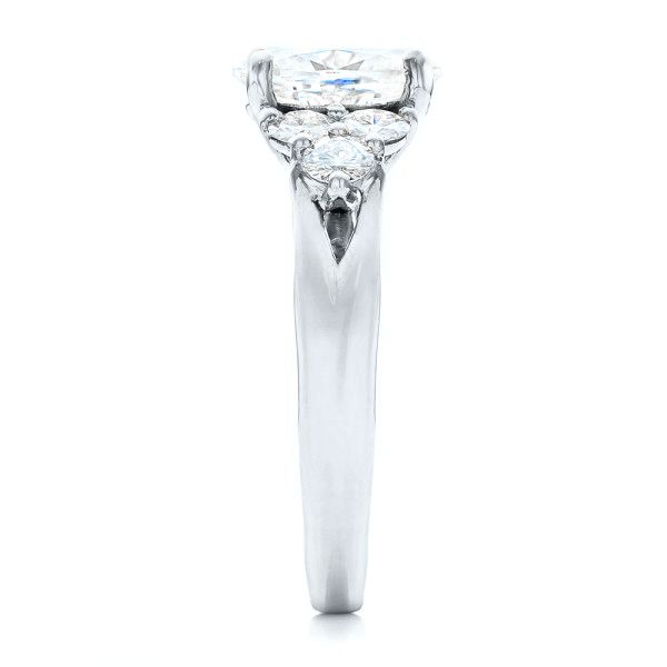 Platinum Custom Moissanite Engagement Ring 102242 Seattle Bellevue