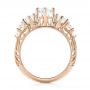 18k Rose Gold 18k Rose Gold Custom Morganite And Diamond Engagement Ring - Front View -  103649 - Thumbnail