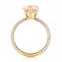 18k Yellow Gold 18k Yellow Gold Custom Morganite And Diamond Engagement Ring - Front View -  103404 - Thumbnail