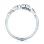 18k White Gold 18k White Gold Custom Multi-color Gemstones Engagement Ring - Front View -  102857 - Thumbnail