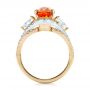 18k Yellow Gold And 18K Gold 18k Yellow Gold And 18K Gold Custom Orange Sapphire Engagement Ring - Front View -  100117 - Thumbnail