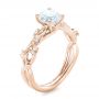 14k Rose Gold 14k Rose Gold Custom Organic Diamond Engagement Ring - Three-Quarter View -  102313 - Thumbnail