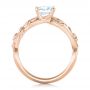 14k Rose Gold 14k Rose Gold Custom Organic Diamond Engagement Ring - Front View -  102313 - Thumbnail