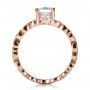 18k Rose Gold 18k Rose Gold Custom Organic Diamond Engagement Ring - Front View -  1173 - Thumbnail