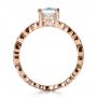 14k Rose Gold 14k Rose Gold Custom Organic Diamond Engagement Ring - Front View -  1173 - Thumbnail