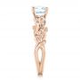 14k Rose Gold 14k Rose Gold Custom Organic Diamond Engagement Ring - Side View -  102313 - Thumbnail