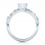 18k White Gold 18k White Gold Custom Organic Diamond Engagement Ring - Front View -  102313 - Thumbnail