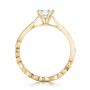 18k Yellow Gold 18k Yellow Gold Custom Organic Diamond Engagement Ring - Front View -  100652 - Thumbnail