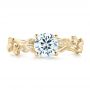 14k Yellow Gold 14k Yellow Gold Custom Organic Diamond Engagement Ring - Top View -  102313 - Thumbnail