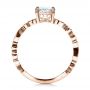 14k Rose Gold 14k Rose Gold Custom Organic Engagement Ring - Front View -  1466 - Thumbnail