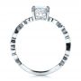  Platinum Platinum Custom Organic Engagement Ring - Front View -  1466 - Thumbnail