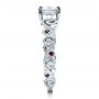  Platinum Platinum Custom Organic Engagement Ring - Side View -  1466 - Thumbnail