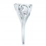  Platinum Platinum Custom Organic Marquise And Pear Diamond Engagement Ring - Side View -  100873 - Thumbnail