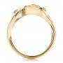 18k Yellow Gold 18k Yellow Gold Custom Organic Marquise And Pear Diamond Engagement Ring - Front View -  100873 - Thumbnail