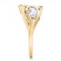 18k Yellow Gold 18k Yellow Gold Custom Organic Marquise And Pear Diamond Engagement Ring - Side View -  100873 - Thumbnail