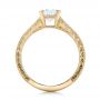 14k Yellow Gold 14k Yellow Gold Custom Oval Diamond Engagement Ring - Front View -  102214 - Thumbnail
