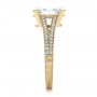 18k Yellow Gold 18k Yellow Gold Custom Oval Diamond Engagement Ring - Side View -  102214 - Thumbnail