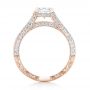 18k Rose Gold 18k Rose Gold Custom Pave Diamond Engagement Ring - Front View -  102796 - Thumbnail