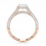 14k Rose Gold 14k Rose Gold Custom Pave Diamond Engagement Ring - Front View -  102796 - Thumbnail