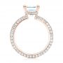 18k Rose Gold 18k Rose Gold Custom Pave Diamond Engagement Ring - Front View -  103358 - Thumbnail