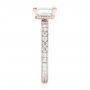 18k Rose Gold 18k Rose Gold Custom Pave Diamond Engagement Ring - Side View -  103358 - Thumbnail