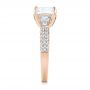 14k Rose Gold 14k Rose Gold Custom Pave Diamond Engagement Ring - Side View -  103610 - Thumbnail