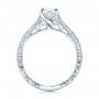  Platinum Custom Pave Diamond Engagement Ring - Front View -  101681 - Thumbnail